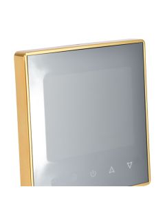 Smart Thermostat Multifunction Programmable Thermostat for Air Conditioner Water Heating Underfloor Heating AC220V Gold