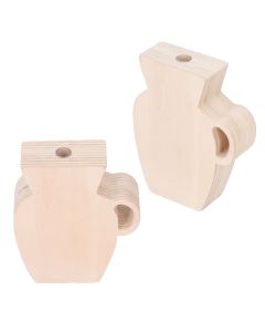 Wood Vase Simple Vintage Style Natural Pinewood Durable Sturdy Odorless Unpainted Wooden Flower Vase