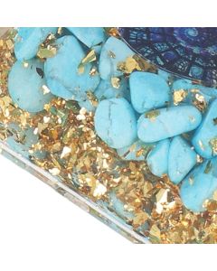 Orgone Pyramid Energy Healing Chakra Pyramid Promotes Mental Growth for Home Office Desktop Decoration