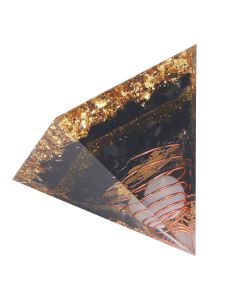 Orgone Pyramid Decorative Balancing Energy Power Stone Pyramid Ornament for Yoga Meditation Bedroom