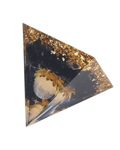 Orgone Healing Pyramid Energy Balancing Positive Power Stone Pyramid Decoration for Meditation Bedroom Office