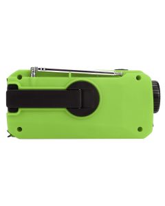 Emergency Radio Hand Power Generation Solar Radio with LED Flashlight 2000mah Charging for Camping HikingGreen US Type