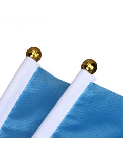 10 Set Ukraine Handheld Flags Mini Polyester Ukrainian Hand Waving Flag for Sporting Events Festive Decoration