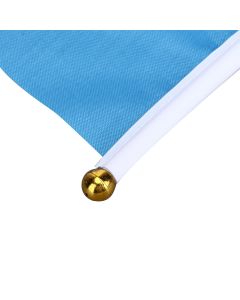 10 Sets Ukraine Handheld Flags Polyester Fade Resistant Mini Lightweight Ukraine Handheld Stick Flag 11.0-11.8x7.9in
