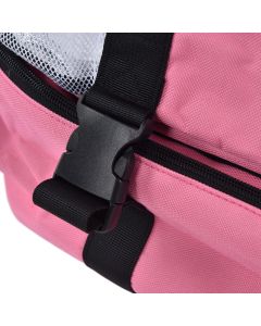 Beach Bags Mesh Cotton Oversized Storage Tote Bags for Beach Picnic Barbecue Camping Pink
