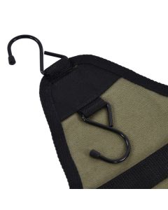 Outdoor Tableware Storage Bag Foldable Oxford Flatware Organizer Hanging Bag for Barbecue Picnic