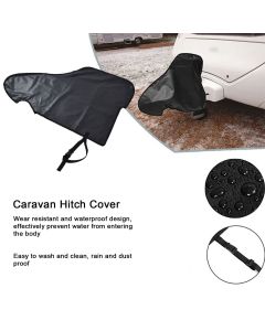 PVC Caravan Hitch Cover Anti UV Dustproof Waterproof Trailer Hitch Lock Cover for Outdoor
