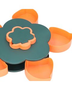 Snack Serving Tray Multifunction Large Capacity Flower Shape Nut Candy Serving Container for Home Monolayer