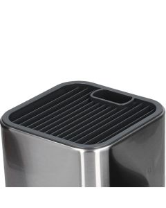 2 in 1 Knife Holder with Cutting Board Organizer Stainless Steel Kitchen Storage Accessory