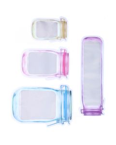 40Pcs Reusable Food Storage Bags Good Leakproofness Large Capacity Zipper Design Portable Snack Packaging Bag for Home