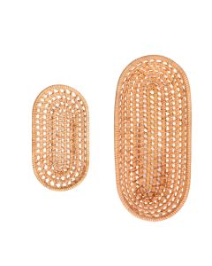 2pcs Bread Basket Handmade Rattan Storage Baskets for Bread Candy Biscuits Finger Food Fruit