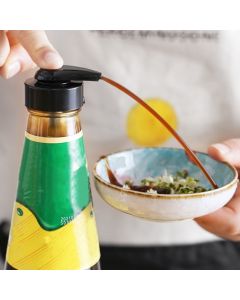 Gallon Pump Dispenser Condiment Bottle Pump Dispenser Plastic Kitchen Supplies for HouseholdBlack Caliber 3.4cm / 1.3in