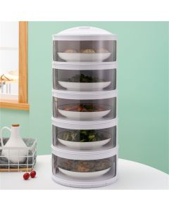 Insulated Food Cover Multilayer Heat Preservation Warm Intimate Effective Isolation Stackable Dish Cover5 Layers