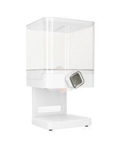 Cereal Dispenser 17.5oz Capacity Single Grid Grain Dispenser Transparent Plastic Food Dispenser for All Kinds Dry Food