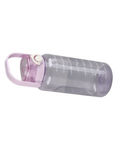 Large Water Bottle 2 Drinking Methods PC PP Material Clear Scale Portable Matte Large Water Jug with Straw for FitnessPurple 1500ml