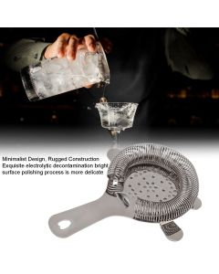 Cocktail Strainer Wintersweet Type Stainless Steel Bar Strainer Bartender Ice Filter Bartender Accessories Black