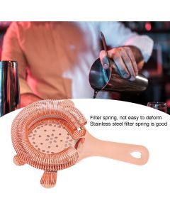 Cocktail Strainer Wintersweet Type Stainless Steel Bar Strainer Bartender Ice Filter Bartender Accessories Rose Gold