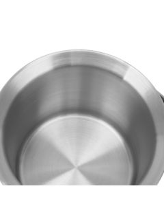Stainless Steel Ice Bucket Double Layer Wine Champagne Beer Barrel with Handle for Bar Party 3L 19x17.2cm/7.5x6.8in