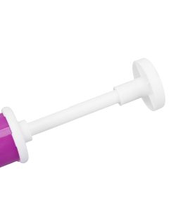Manual Cake Airbrush DIY Multiple Colors Leakage Proof Plastic Cake Airbrush Pump with Transparent Tank for Cake Purple