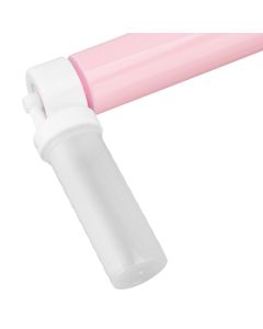 Manual Cake Airbrush DIY Multiple Colors Leakage Proof Plastic Cake Airbrush Pump with Transparent Tank for Cake Pink