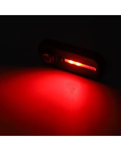 LED Warning Shoulder Light IPX3 USB Charging Bicycle Tail Lamp with 5 Light Modes Night Riding Equipment