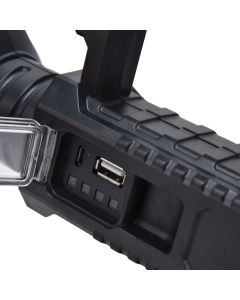 P50 Super Bright LED Searchlight Dual Light Source USB Rechargeable Waterproof Spotlight for Adventure Tourism