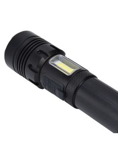 Glare Flashlight Super Bright Waterproof Zoomable with Power Display for Outdoor