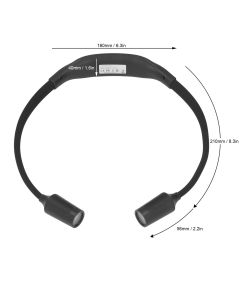 Neck Book Light Type C Charging LED Neck Reading Light with 4 LED Beads and 3 Light Sources for Night Running Camping