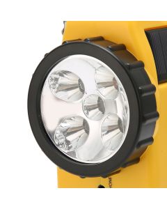 Hand Crank Solar Radio AM FM SW Emergency Radio with LED Flashlight Reading Light MP3 Player for Outdoor CampingYellow