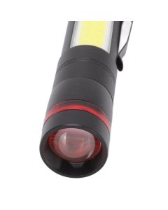 LED Flashlight Multifunction Highlight Telescopic Zoom Rechargeable Waterproof Mini Flashlight for Outdoor Lighting