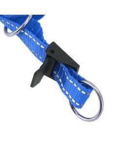 Dog Head Collar Breathable Dog Head Harness Dog Mouth Cover with Adjustable Strap for Outdoor Blue L