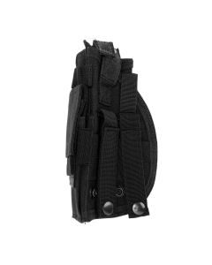 Concealment Holster Nylon Hip Holster with Adjustable Belt for MOLLE for Outdoor Training Camping Black