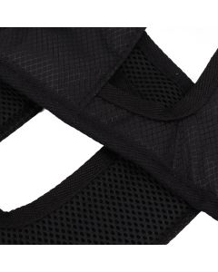 Patient Transfer Sling Gait Belt Padded Breathable Patient Lift Transferring Belt Mobility Aids for Elderly Disabled Black