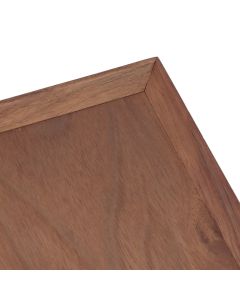 Black Walnut Tray Simple Fashion Serving Tray Serve Tea Fruit Cheese Wine Or Meals Medium Square