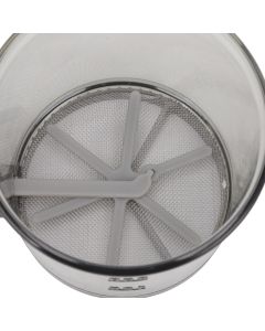 Flour Sifter Cup Handheld Double Layer Filter Mesh Flour Strainer Colander with Lid for Kitchen Supplies Baking Tools