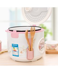 Multifunctional Kitchen Rice Scoop Storage Rack Rice Cooker Side Spoon Holder Kitchen Utensil Pink