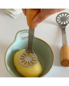 Potato Masher 304 Stainless Steel Potato Smasher Kitchen Tool Metal Mashing Utensil for Potato Beans