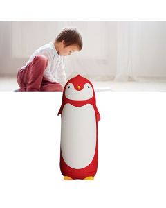 Water Bottle Penguin Design Heat Insulation 300ml Portable Water Cup for Outdoor Red