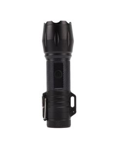 Electric Lighter Waterproof Windproof Aluminum Alloy Portable Lighter with Flashlight 3.7v Black
