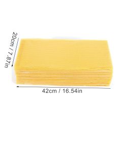 10Pcs Beeswax Sheets for Candle Making Natural Beeswax Honeycomb Foundation Sheets for Kids Adults