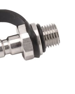 CO2 Cylinder Refill Adapter 3/8 24unf CO2 Tank Refill Adapter Carbon Dioxide Bottle Connector