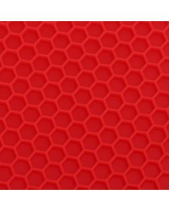 5Pcs Silicone Trivet Mat Square Round Honeycomb Hot Pad Non Slip Heat Resistant for Hot Plate Pans Kitchen Pots Red