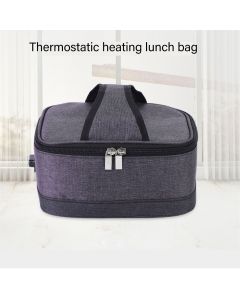 Portable Electric Lunch Box Food Heater USB Constant Heating Insulation Bag Heated Lunch Box Bag Light Gray