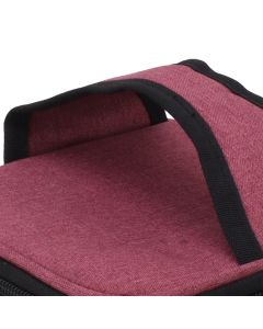 USB Heating Insulation Bag Portable Electric Heating Food Container Constant Temperature Heating Bag for Outdoor Wine Red