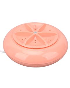 Portable Mini Washing Machine Ultrasonic USB Desktop Washer for Underwear Socks Baby Clothes Travel 3.8L 5V Pink