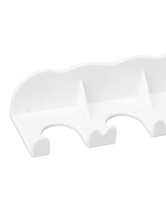Food Pouch Hanger ABS 6 Holes Food Pouch Hanger Organizer for Round Helicopter Lid Type Yogurt Bottle