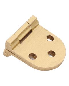 2 Sets Folding Flip Top Hinge Rustproof Round Edge 180 Degree Brass Flap Hinge with Screws for Folding Table Sewing Machine 2.5mm/0.10in