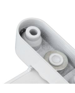External Window Lock Catch Aluminum Alloy Anti Theft Flat Window Buckle Lock for Single Double Windows White