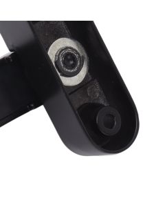 External Window Lock Catch Aluminum Alloy Anti Theft Flat Window Buckle Lock for Single Double Windows Black