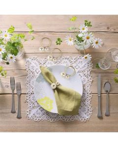 12pcs Napkin Ring Washable Decorative Exquisite Metal Napkin Ring Buckle for Wedding Party Banquet Christmas Dinner